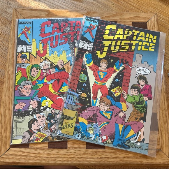 Captain Justice #1-2 complete series based on tv show - j.m. dematteis set - Picture 2 of 15